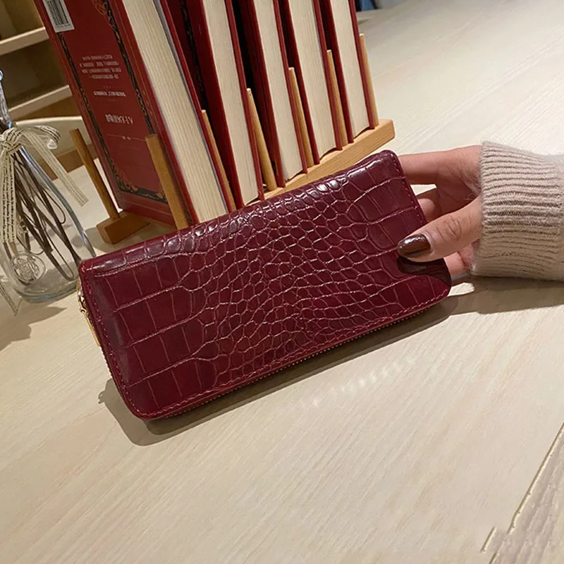 

Bag for Women 2021 Hit Black Wallet Luxury Wallet Long Purse PU Purse Chain Wallet Multi-Card Card Holder Small Wallet Coin