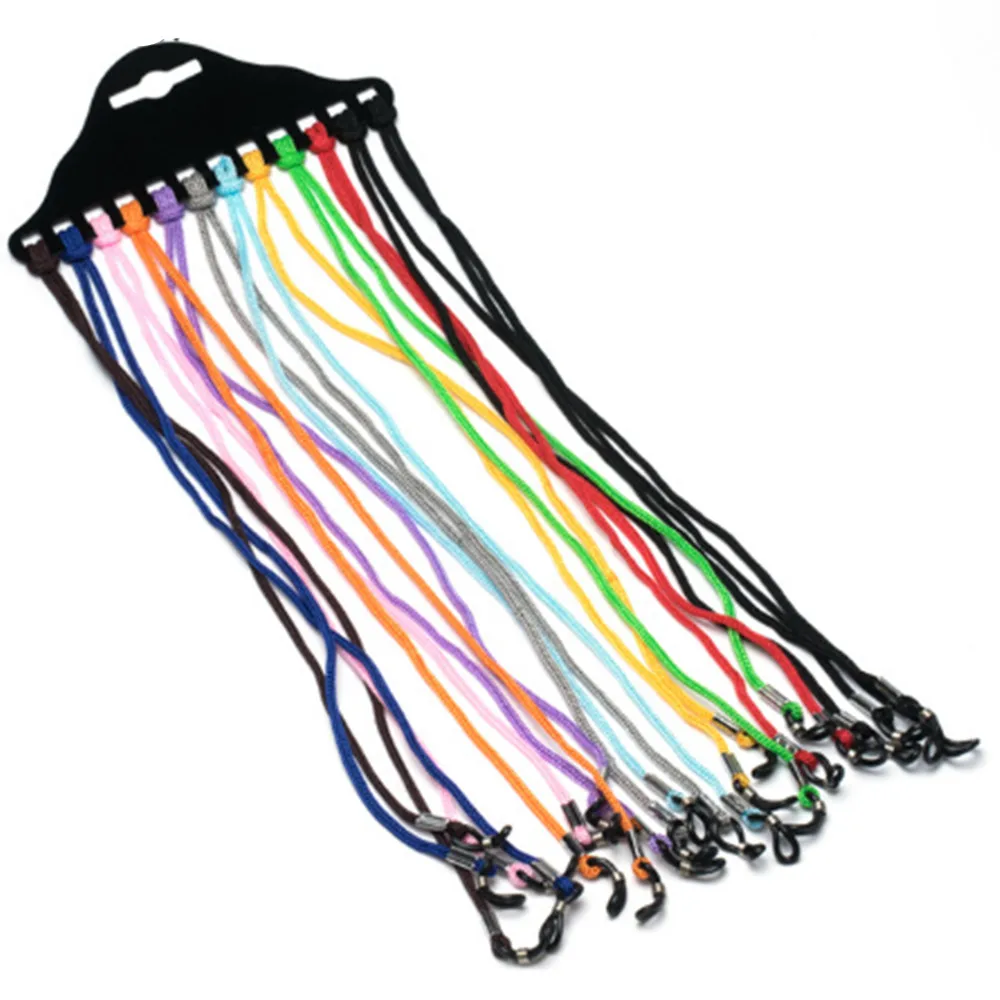 12PCS Mixed colour glasses rope Anti-lost glasses Hanging chain --N85