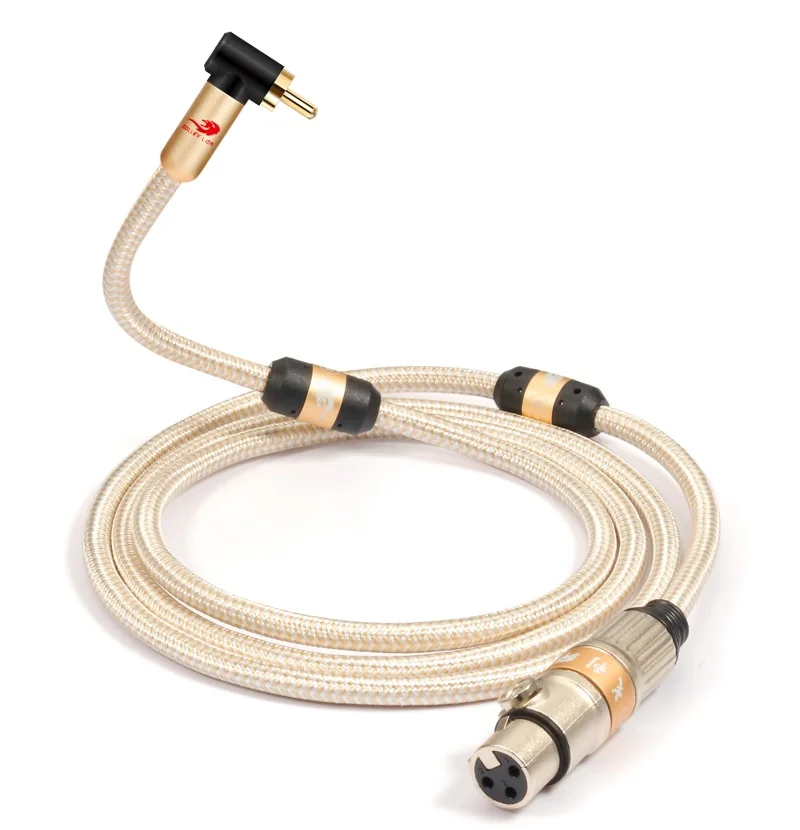 Kabel audio RCA męski na XLR żeński do magnetofonu Głośnik stereofoniczny Mikser Konsola Wzmacniacz Adapter RCA na XLR Niezbalansowany przewód