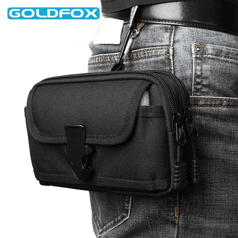 Outdoor Mobile Phone Pouch Bag Tactical Molle Pouch Belt Waist Military Small Pocket for 6.5\'\' Phone Hunting Travel Camping Bags