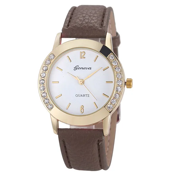 Geneva Fashion Women Watches Ladies Watches Leather Band Quartz Watches Montre Femme Reloj Mujer Elegante 2020 Clearance Sale