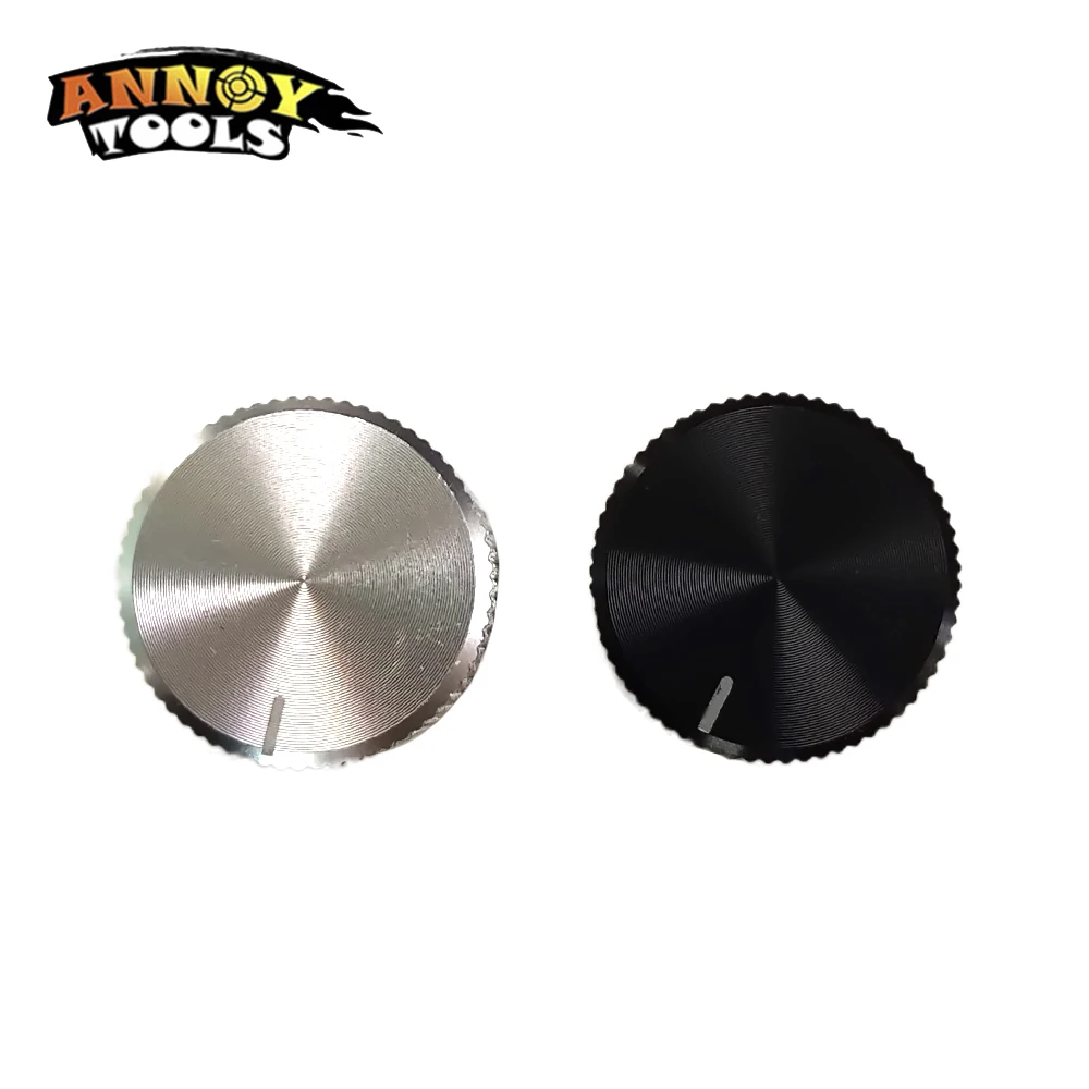 5x15.5x5mm Aluminum Alloy Potentiometer Knob Rotation Switch Volume  Handwheel Control Knob Black In Stock