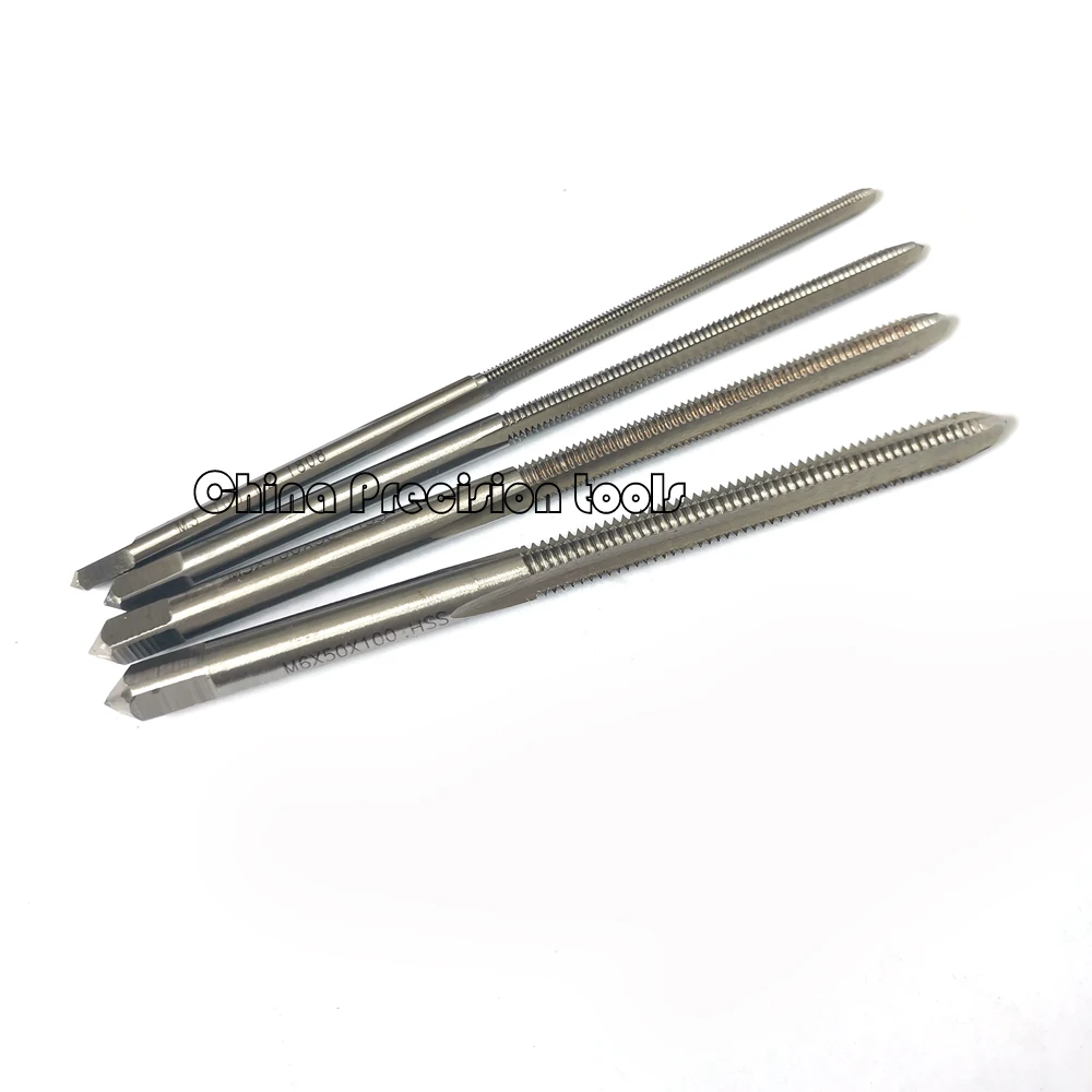 

HSS Long handle Shank Tap extended Thread M3 M4 M5 M6 M8 100MM 40MM 50MM Thread Length Straight Flute taps for Deep hole