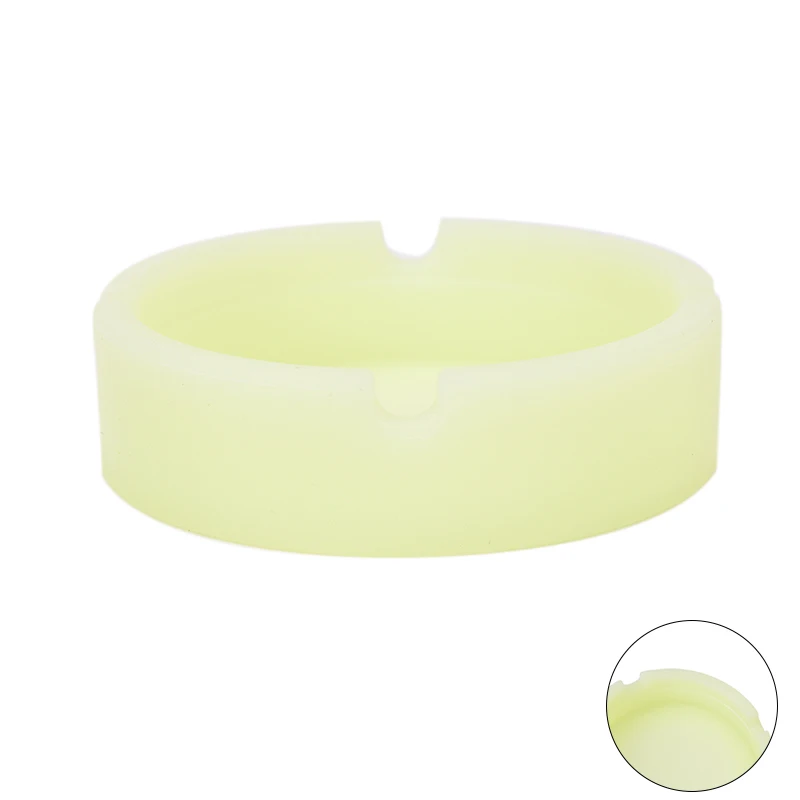 1Pcs Glow In The Dark Lichtgevende Silicone Soft Asbak Voor Roken Sigaret Sigaar