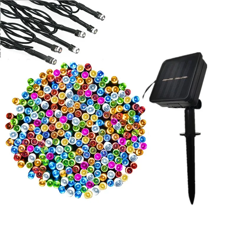 

8 Modes Outdoor Solar String Lights 12m 22m Fairy LED Solar Lamp Lawn Garden Wedding Holiday Christmas Party Dec Waterproof Lamp