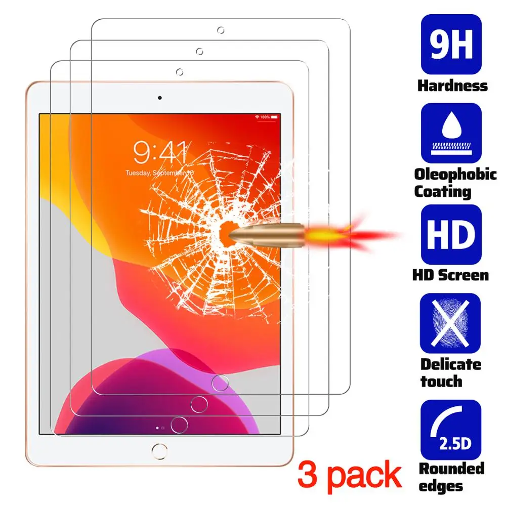 

for iPad 10.2 2019 Screen Protector, Tablet Protective Film Anti-Scratch Tempered Glass for iPad 10.2 /iPad 7th Generation