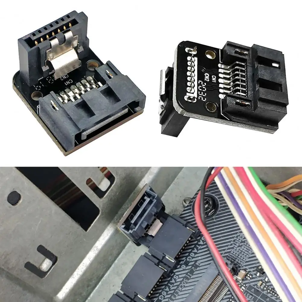 Lossless Fine Workmanship Motherboard, SATA 7Pin, 90 graus angular, Cabeçalho compacto, Acessórios do computador