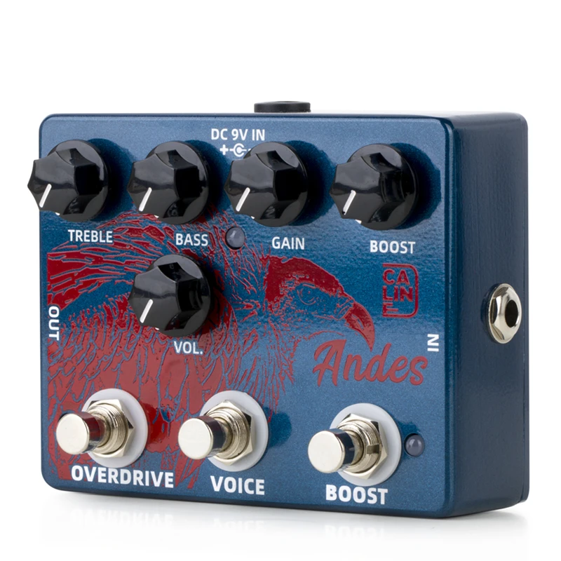 Caline DCP-11 Andes Boost + Pure Sky Overdrive 2-in-1 Guitar Effect Pedal True Bypass Electric Guitar Parts & Accessories