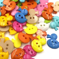 50pcs Duck Plastic Button Craft Sewing Mix color PT148