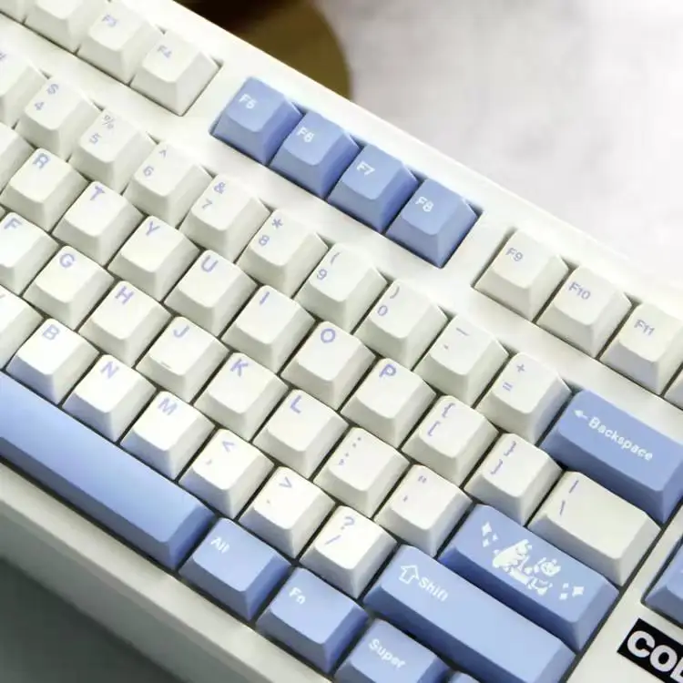 126 Keys/set PBT Dye Subbed Keycap For MX Switch Mechanical Keyboard Tuzi Theme Key Caps Cherry Profile Keycaps