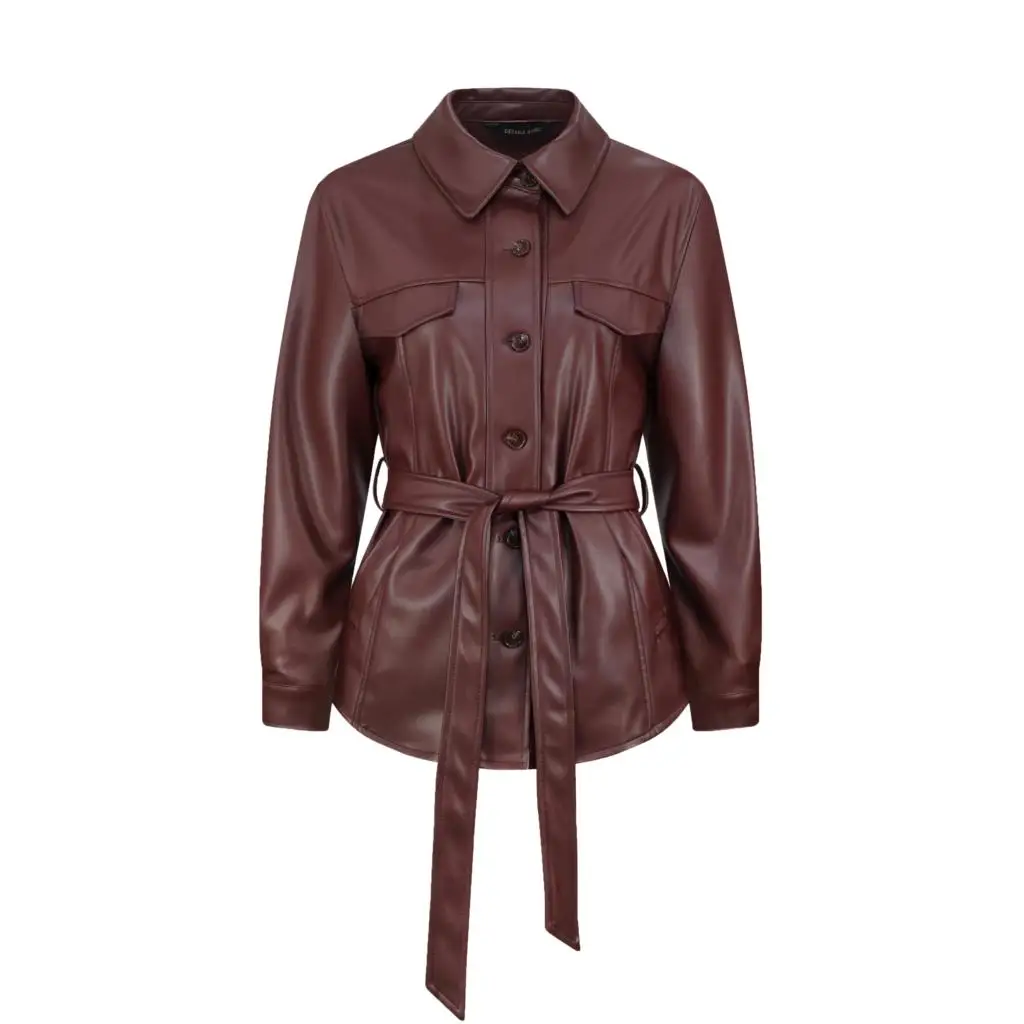 Chemise en cuir à manches longues pour femmes, 3 couleurs, boutons simples, Pu, décontracté, automne et hiver