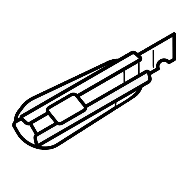 

4.3CM*14.4CM Creative Hardware Utility Knife Vinly Car Sticker