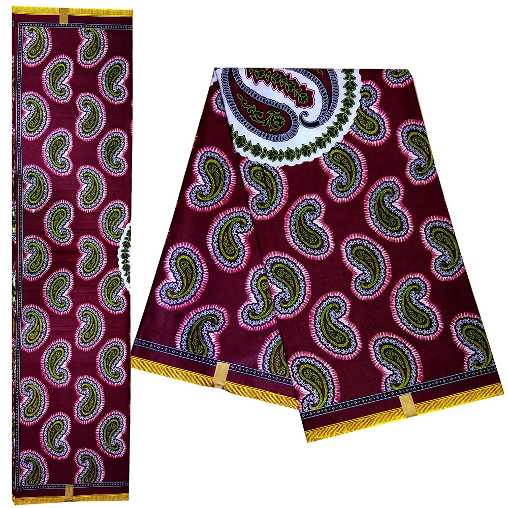 2019 Fashion Design African Wax Print Fabric Ankara Nigerian Veritable Wax African Fabric 6Yards