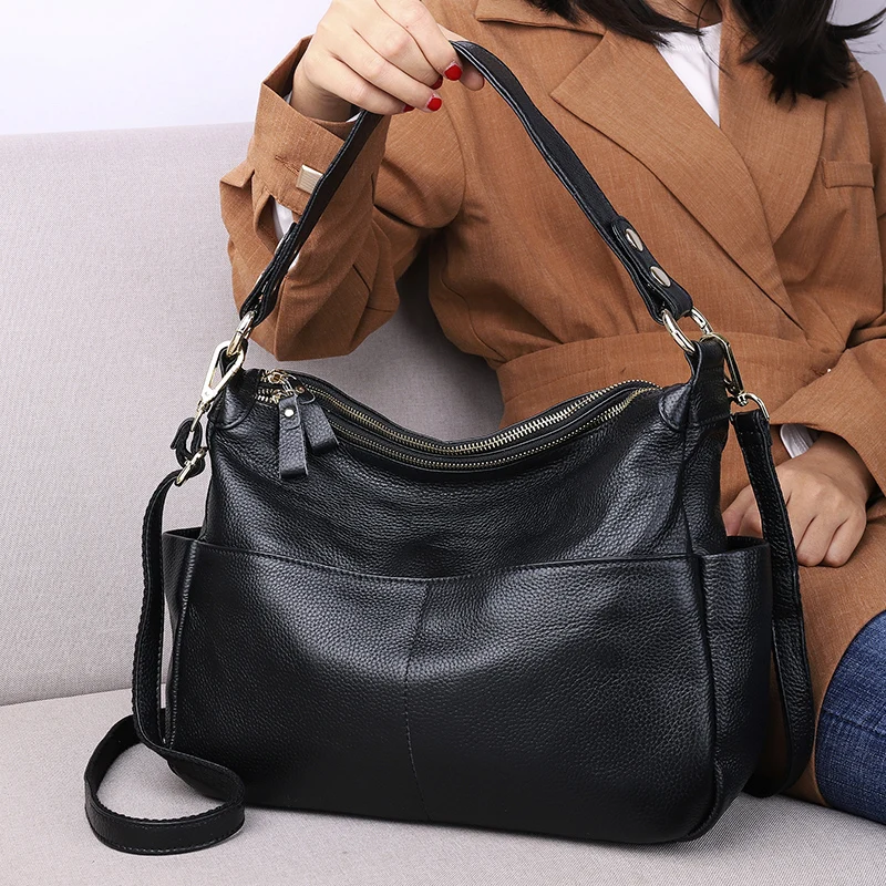 MEIGARDASS Genuine Leather Women\'s Handbags Fashion Women Shoulder Bags For Woman Travel Tote Crossbody Bag Female Messenger Bag