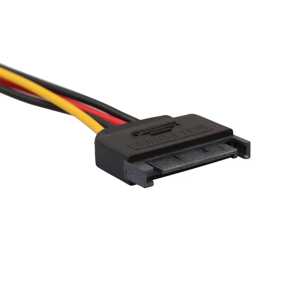 SATA a IDE Cable de alimentación 15 Pin SATA macho a Molex IDE 4 Pin adaptador de Cable hembra