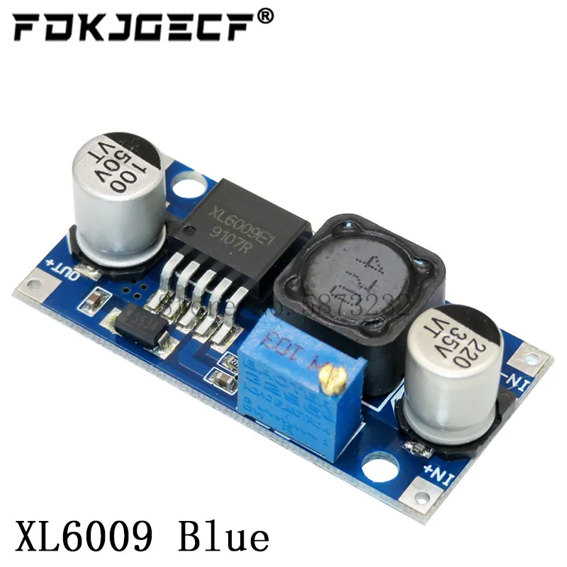 XL6009 4A Boost Converter Step Up Adjustable 15W 5-32V to 5-50V DC-DC Power Supply Module High Performance Low Ripple