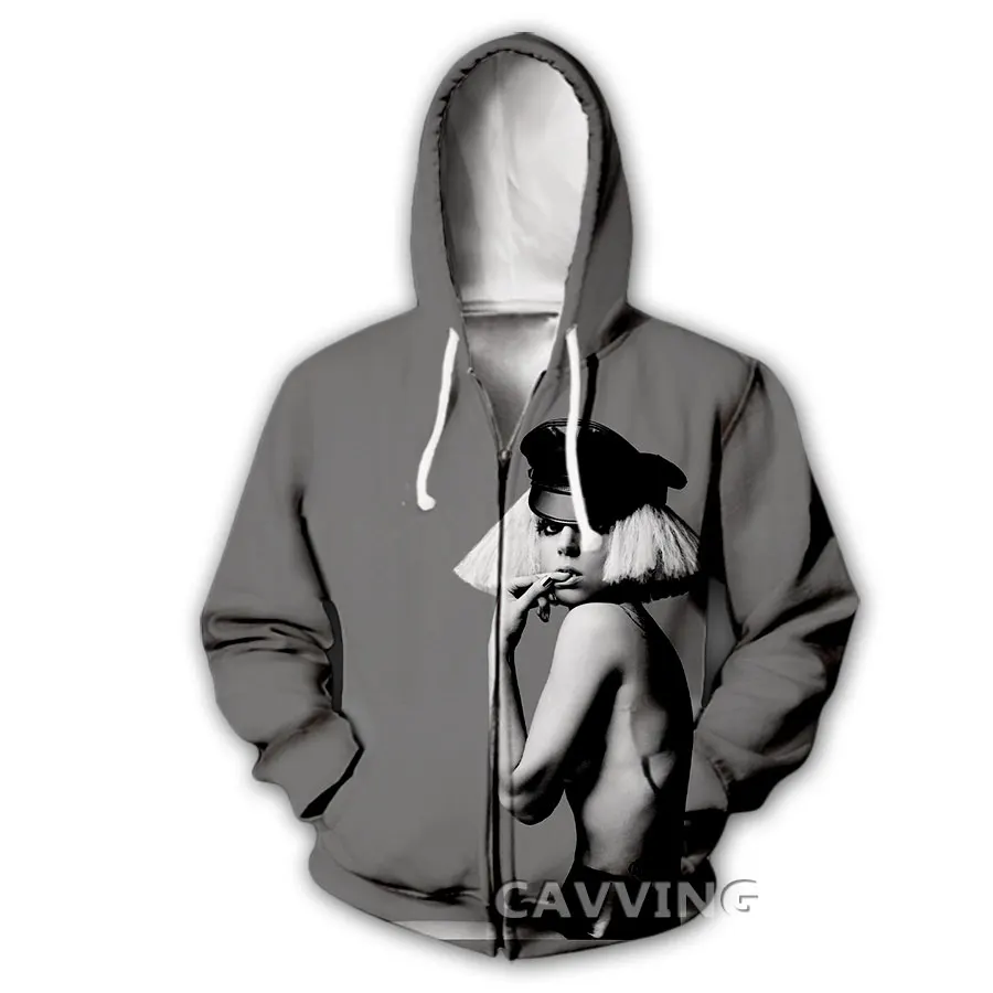 

CAVVING 3D Print LADY GAGA Zipper Hoodies Zip Hooded Sweatshirt Harajuku Hoodie Sweatshirt for Men/women 02