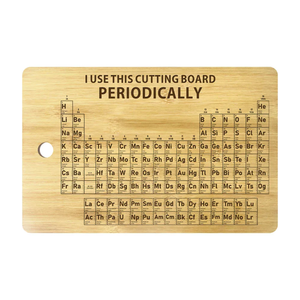 

Periodic Table Of Elements Science Cutting Board Chemistry Chart Personalized Engraved Chopping Board Teacher Cooking Gift Ideas