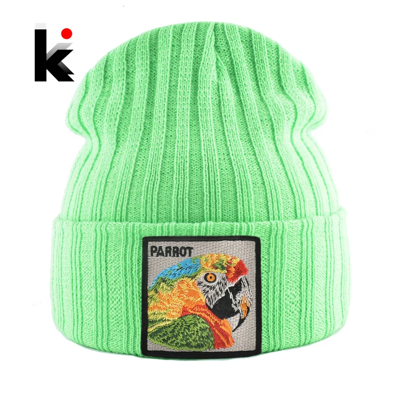 

Streetwear Hip Hop Skullies Beanies Men And Men Knitted Warm Hats Autumn Winter New Arrivals Gorras Bonnet With Embroidery Patch