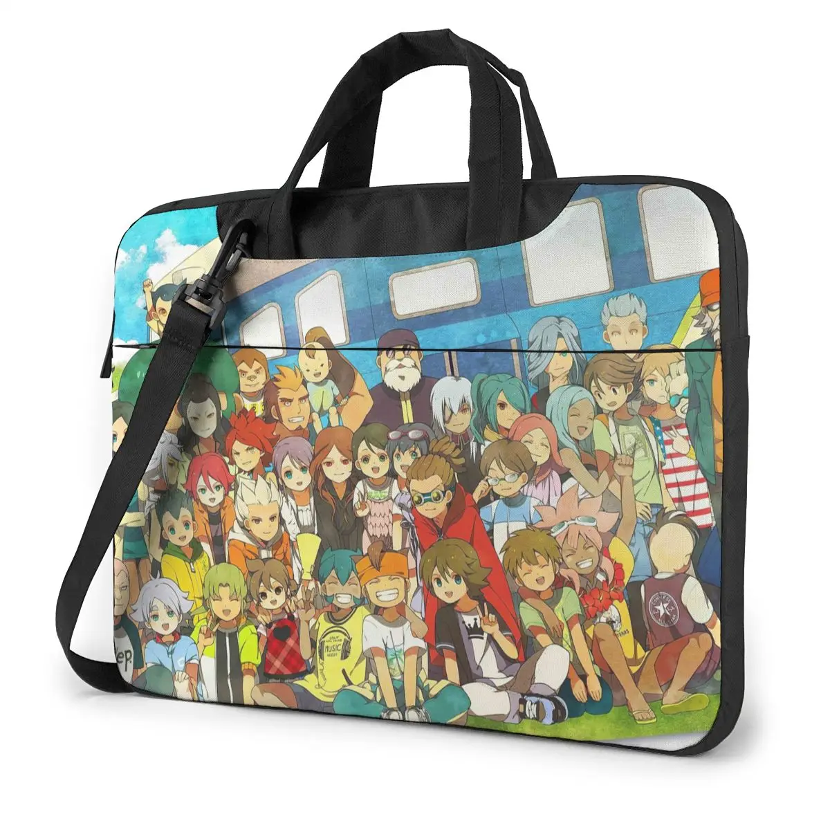 Inazuma Eleven Laptop Bag Case Protective Vintage Computer Bag Bicycle Crossbody Laptop Pouch