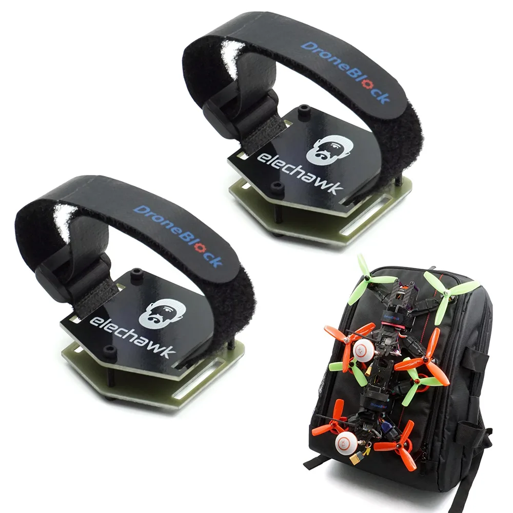 2PCS Upgrade DIY FPV Racing Drone Backpack Spare Part Bundle Mount Parts Strap Carrying Parts for FPV Toy Drones Bag Strap