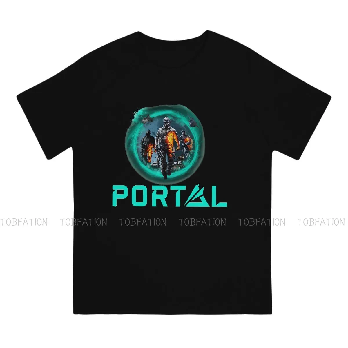 2042 Portal Battlefield Video Game T Shirt Vintage Fashion Loose Crewneck TShirt Top sell  Harajuku Men's Clothes