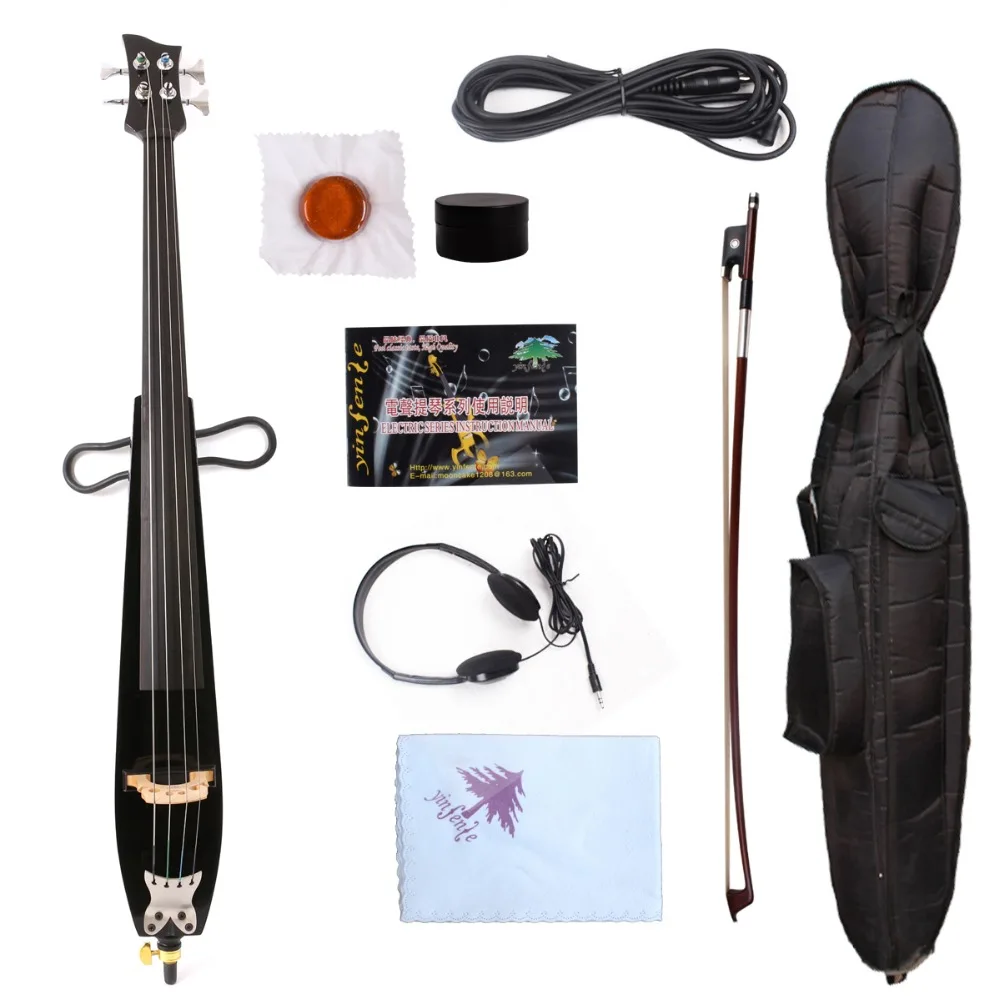 

Yinfente 4 String Electric Cello 4/4 bony Fittings Sweet Sound Free Bag+Bow #EC10