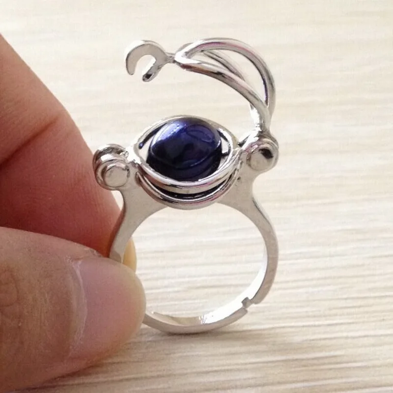 18kgp Ball Ring Mounting Adjustable Size Can Open & Hold 8 MM Pearl Gem Stone Bead Ring Cage