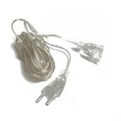3M/5M EU Plug Extended Wire Cable for Christmas String Light Wedding Party Holiday Decoration Indoor Outdoor