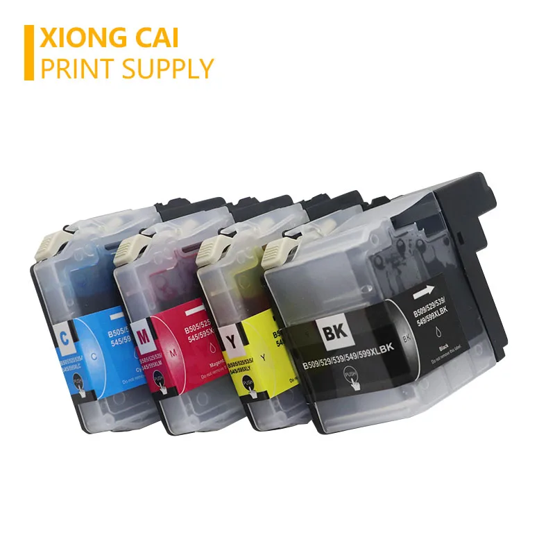 High quality Ink cartridge 4pcs for Brother LC529 for DCP J100 DCP J105 MFC J200 Compatible Ink cartridge