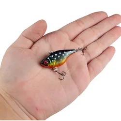 Señuelo duro ABS con anzuelos triples para pesca deportiva