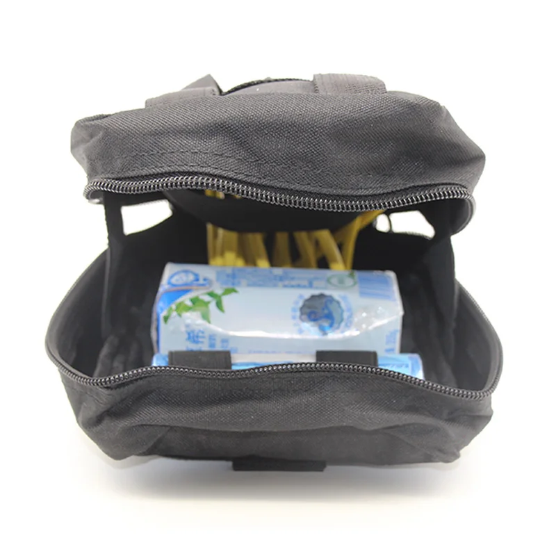 Outdoor First Aid Kits molle pouch Tactical Medical Bag Travel Nylon Waist Pack Camping Climbing Bag pouch Black Emergency Case