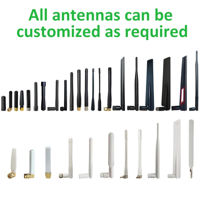 GRANDWISDOM 10pcs 2.4G antenna 5dbi sma male wlan wifi 2.4ghz antene IPX ipex 1 SMA female pigtail Extension Cable iot antena