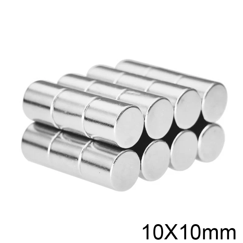 5/10/20/30/50pcs 10x10 mm Rare Earth Magnets Dia 10x10mm Round disc Magnet 10mmx10mm Permanent Neodymium Magnet 10*10