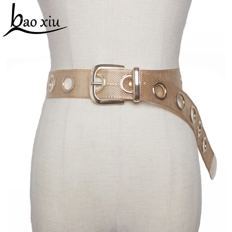 

Hot Luxury Female Gold Chain Belt Corset Metal Buckle Bondage Belt for Women Cummerbund Fashion Women Belt Straps Accessory