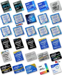 Hot Wholesale Original Core i7 3 4 5 6 7 8 9 10th Generation Laptop Desktop CPU Label Sticker