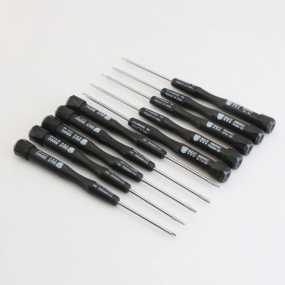 10 in 1 Precision Screwdriver Set P2 P5 Pentalobe Y2.5 Tri Wing PH00 PH000 T3 T4 T5 T6 Slotted for Macbook Phone Repair Tools