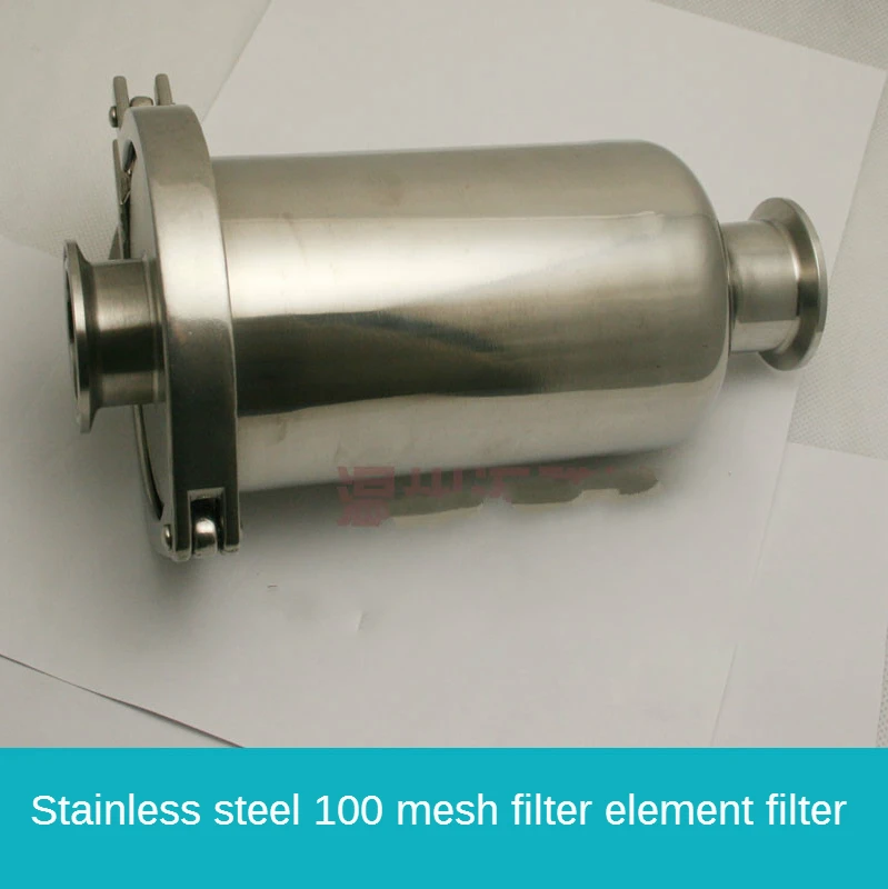 

Pipe Filter 304 Stainless Steel Sanitary Pipe Filter Inside and Outside Mirror Polished 100 Mesh Mesh Filter Element Tri Clamp