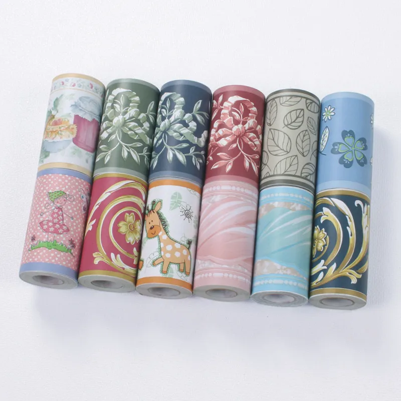 Cartoon Kid Room Wall Decoration Sticker Removable PVC Waterproof Wall Stickers Kitchen Bathroom Self Adhesive Wallpaper Borders