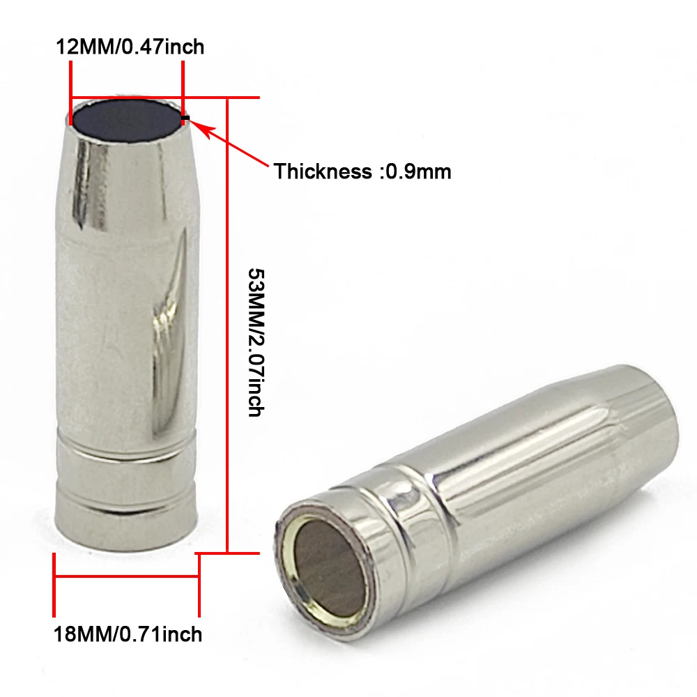 Imagem -04 - Tocha de Soldagem com Suporte da Ponta do Bico de Gás Consumíveis Mig14ak 0.6 mm 0.8 mm 0.9 mm 1.0 mm 1.2 mm 14 Pcs