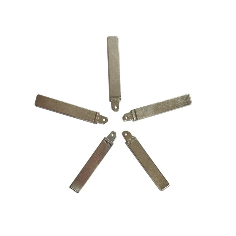 Uncut Flip Remote Key Blade, Metal Blade em branco para Hyundai, Novo Verna, Kia, K5, dobrável, substituição, 10pcs