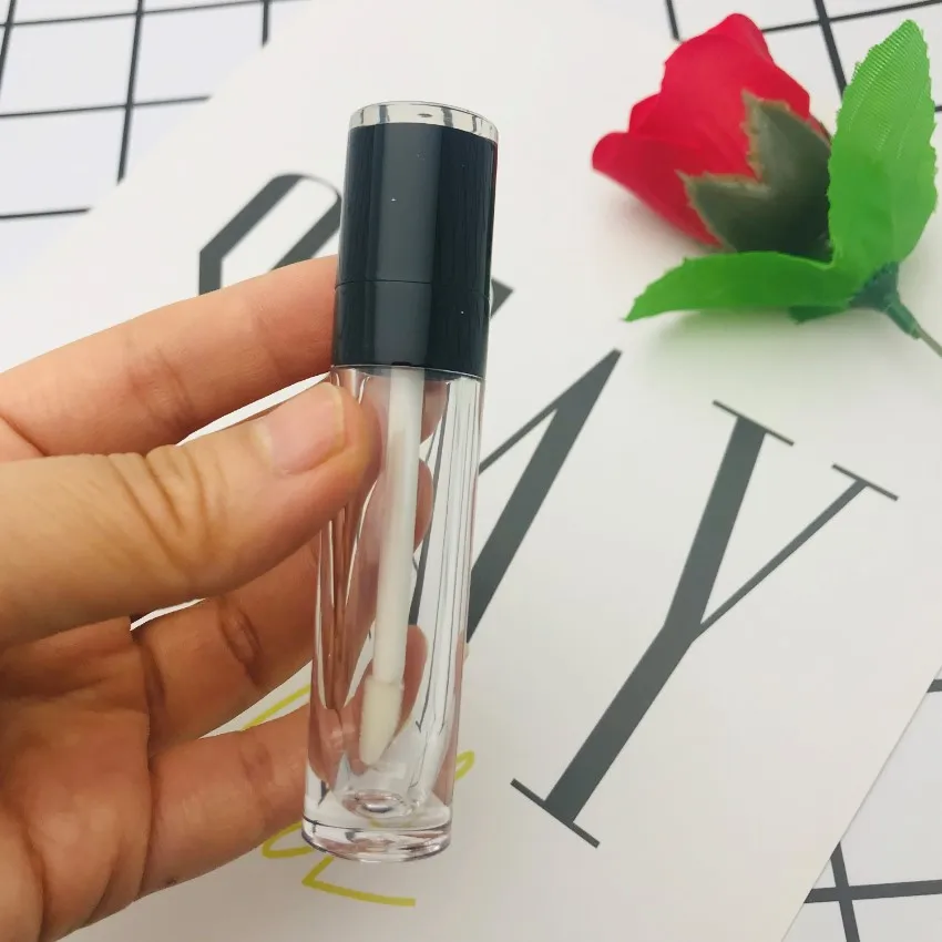 Großhandel 5ml Leere Lipgloss-Tuben mit Baby-Pink-Kappe AS Lipglaze-Behälter Verpackungsflasche Lippenstift Make-up – Detail 23