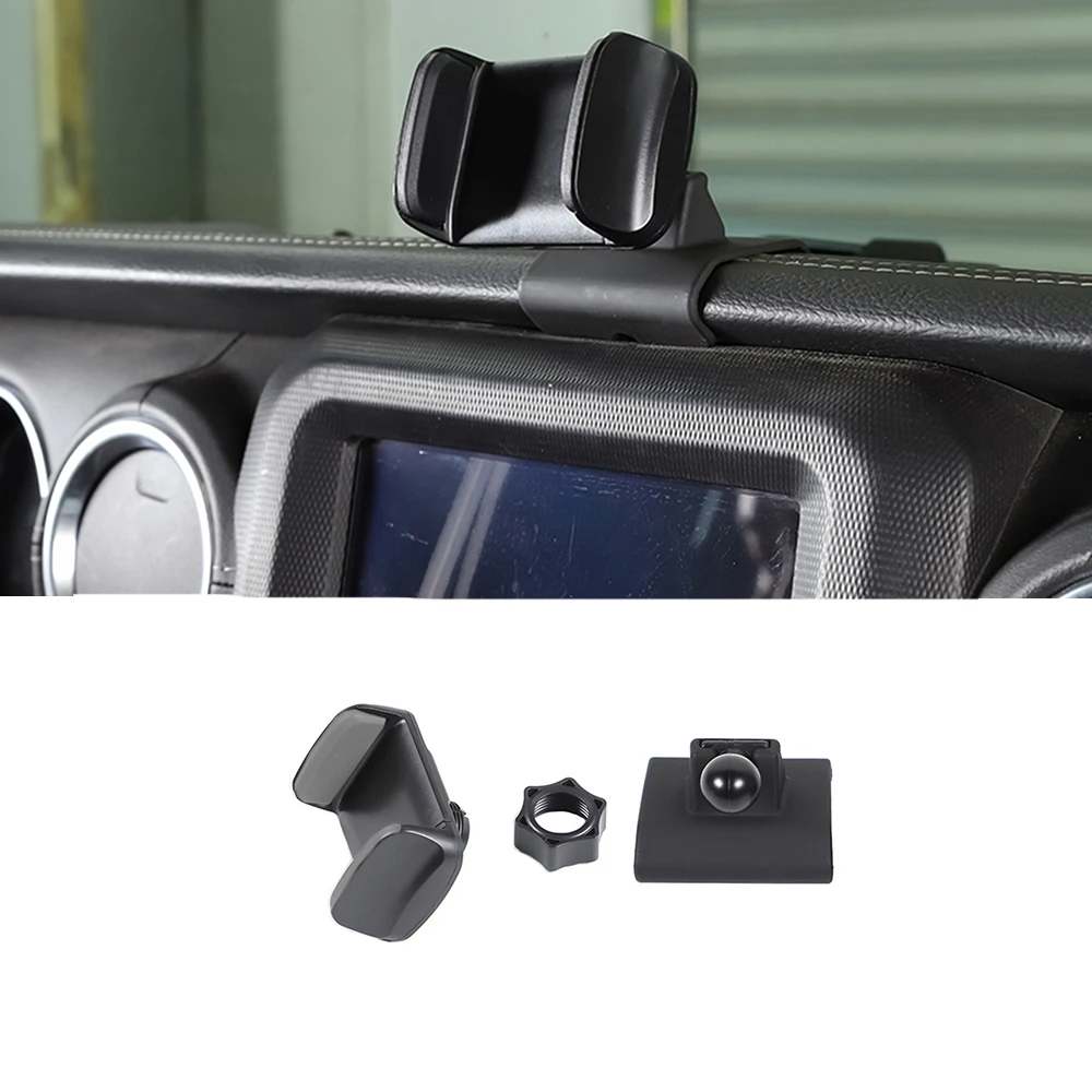 

Car Dashboard Phone Holder Stand Organizer for Jeep Wrangler JL Gladiator JT 2018 2019 2020 2021 2022 2023 Interior Acessories