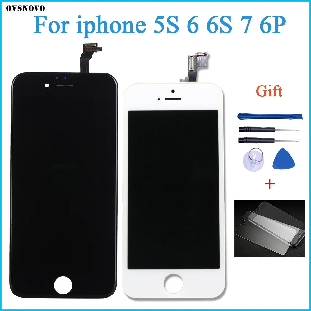 

3D LCD Replacement for iPhone 5S 6S 7 8 screen replacement Digitizer Assembly for iPhone 6Plus screen lcd display No Dead Pixel