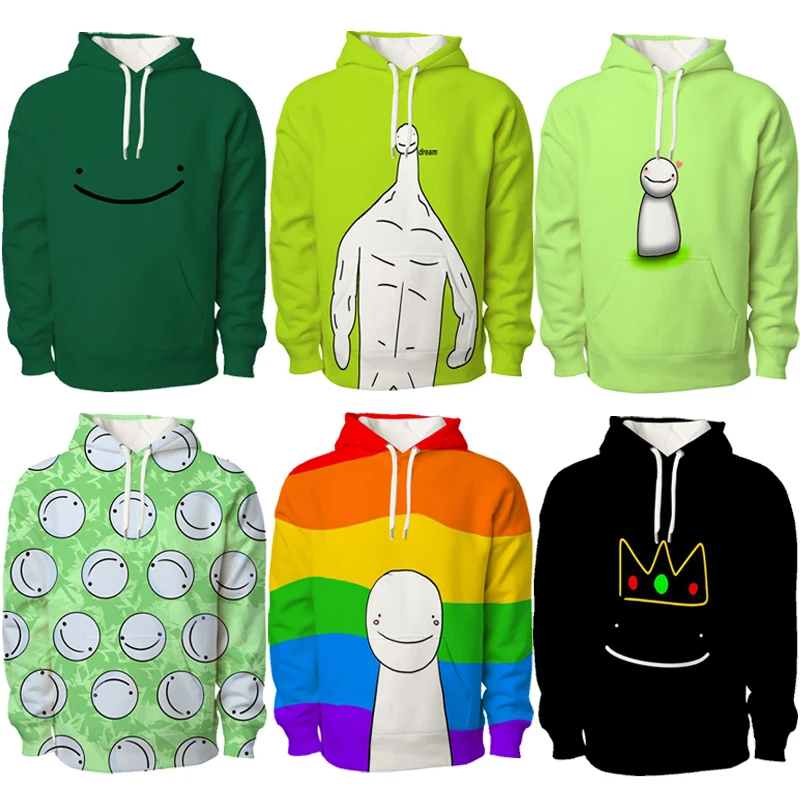 

Dream Smp Hoodies Harajuku Sweatshirts Women Aesthetic Oversized Hoodie Casual Streetwear Kawaii Long Sleeve Unisex Men Clothes