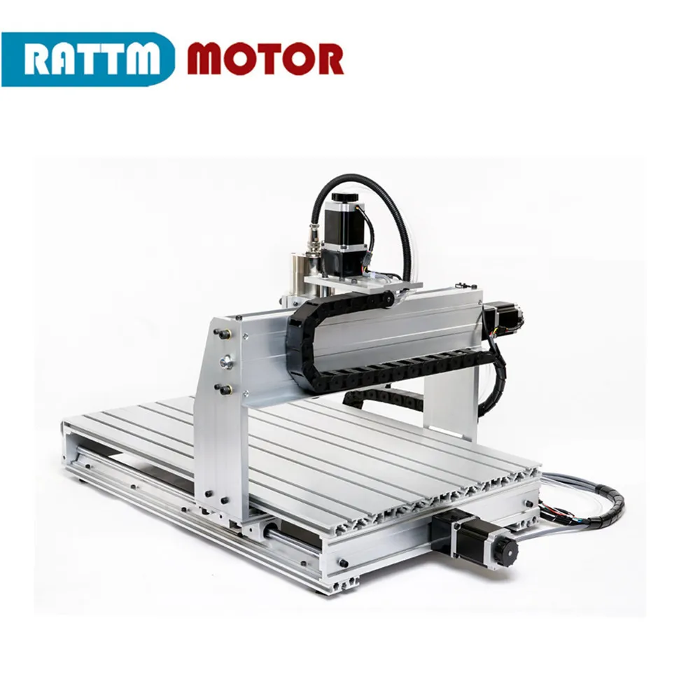 Macheu4 4 eixos 6040 cnc fresadora 2.2kw 220v/110v porta usb mach3 para a máquina de trabalho de madeira com interruptor de limite