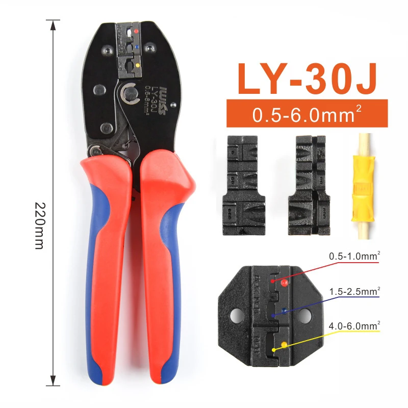 Imagem -04 - Alicate para Ferramentas de Friso para 2210 Awg 0.5-mm2 de Terminais Automotivos Isolados e Conectores