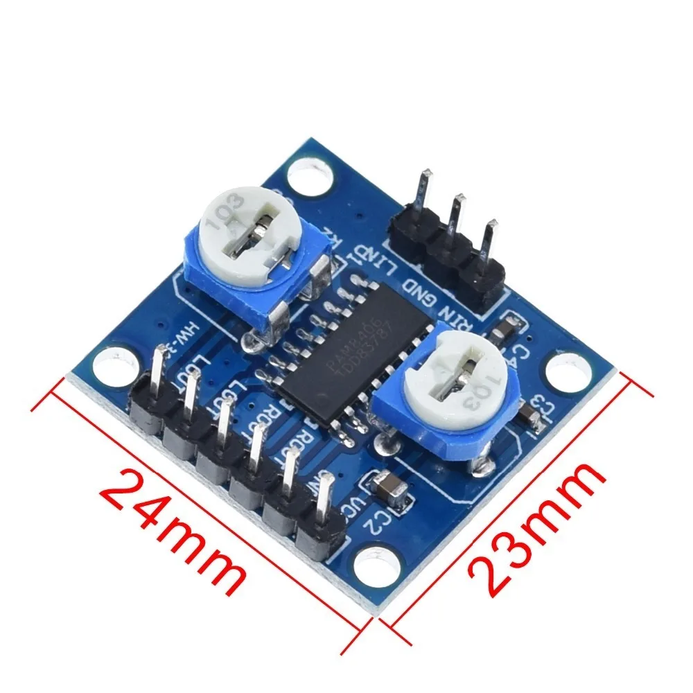 TZT 1/3/5PCS PAM8406 Digitaler Verstärker-Board mit Lautstärkepotentiometer 5Wx2 Stereo M70 – Detail 3