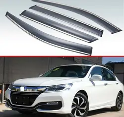 For Honda Accord 9 2013 2014 2015 2016 2017 Plastic Exterior Visor Vent Shades Window Sun Rain Guard Deflector 4pcs