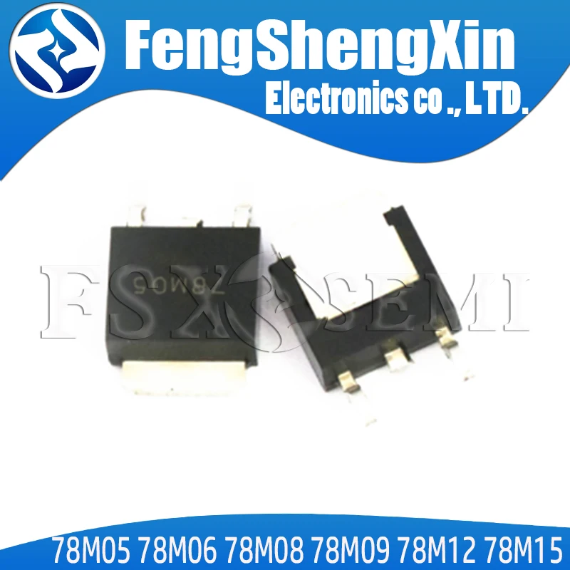 10pcs 78M05 78M06 78M08 78M09 78M10 78M12 78M15 78M18 78M24 79M05 79M08 79M09 79M12 79M15 79M18 L78M05CDT 7805 TO-252 Chips